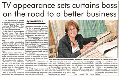 Wolverhampton Curtain Supplier Gets Business Link Boost image